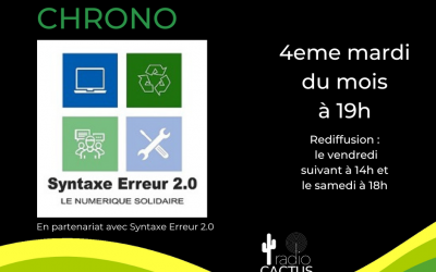 Radio Cactus lance la playlist des émissions radio avec Syntaxe Erreur 2.0